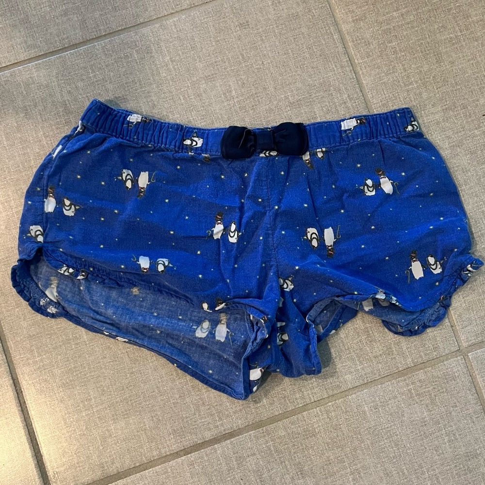 Women’s aerie pajama shorts, penguin print, size medium